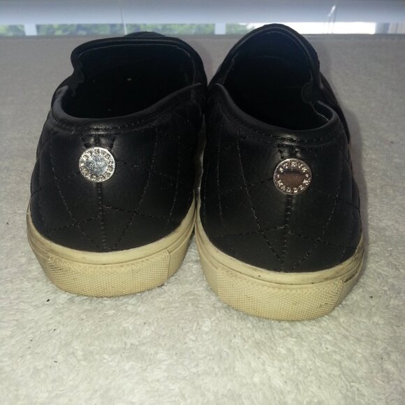 Steve Madden Black Quilt Casual Shoes Worn - Picture 7 of 8